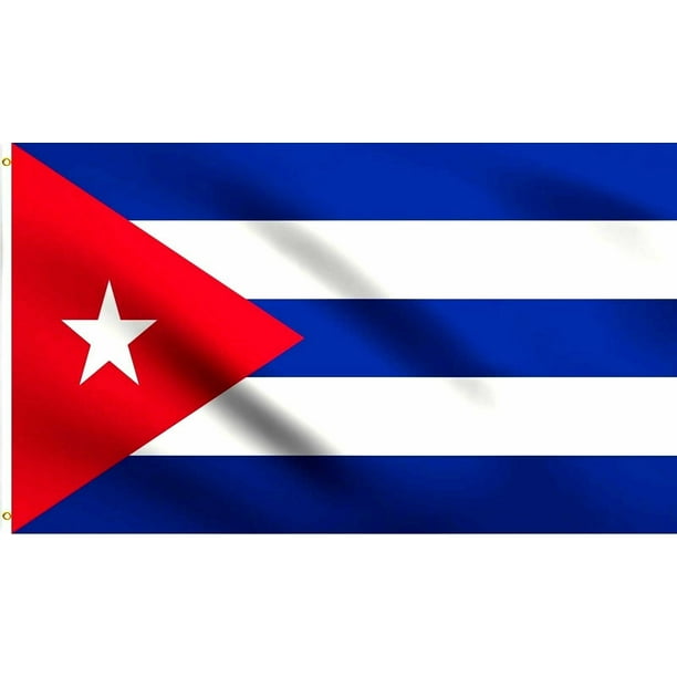 3x5 Embroidered Cuba Cuban 210D Sewn Nylon Flag 3'x5' Grommets